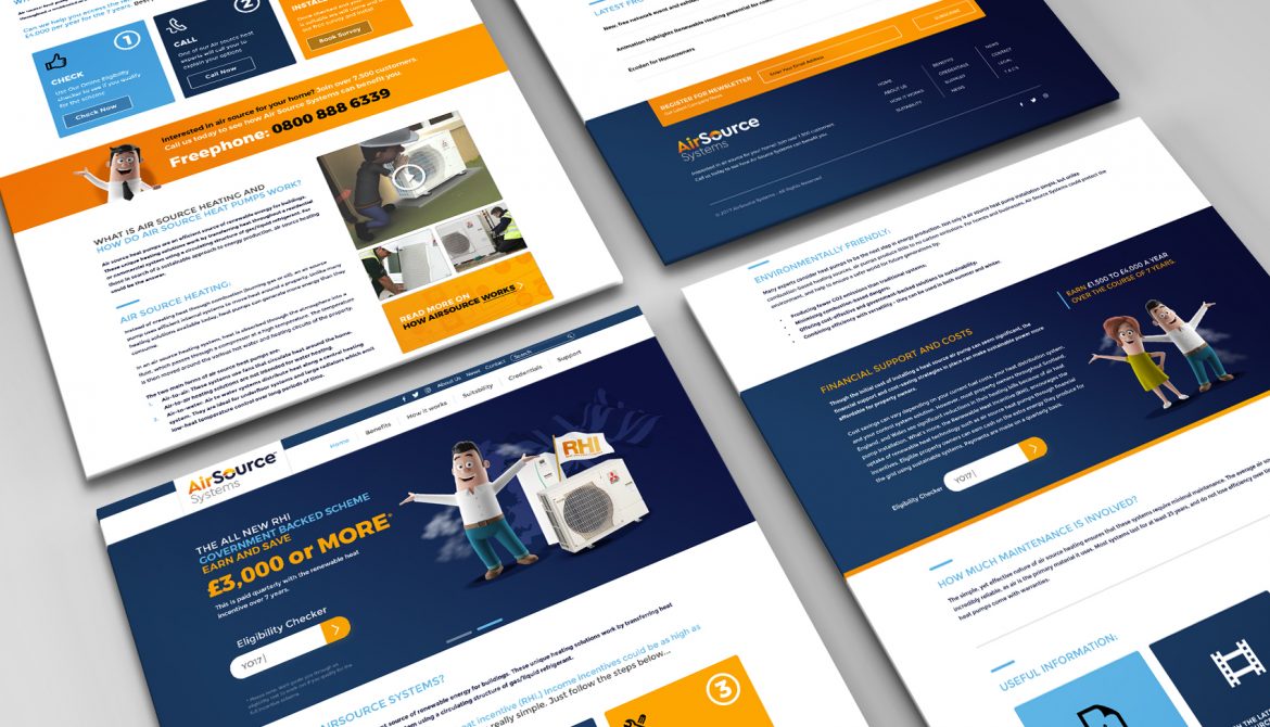 AirSource - Website Concept Mock-up