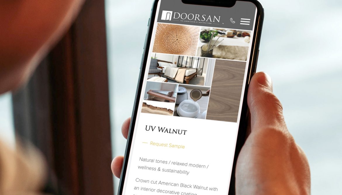 Doorsan - Website on Mobile