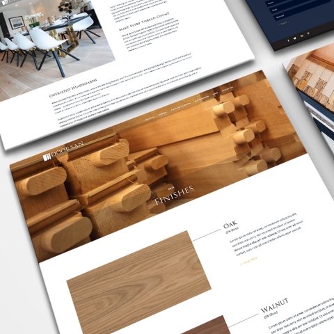 Doorsan - website mock-up