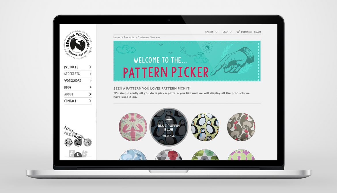 Georgia Wilkinson - Website pattern picker