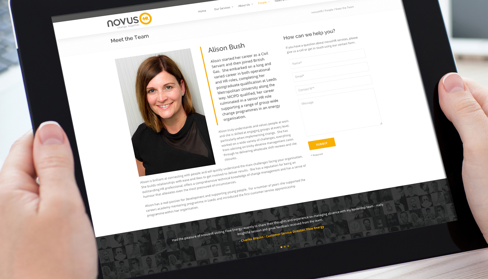 http://Novus%20HR%20-%20Website%20on%20Tablet