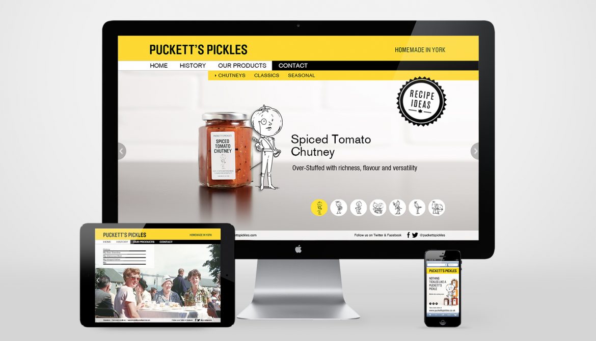 Puckett's pickles - Website