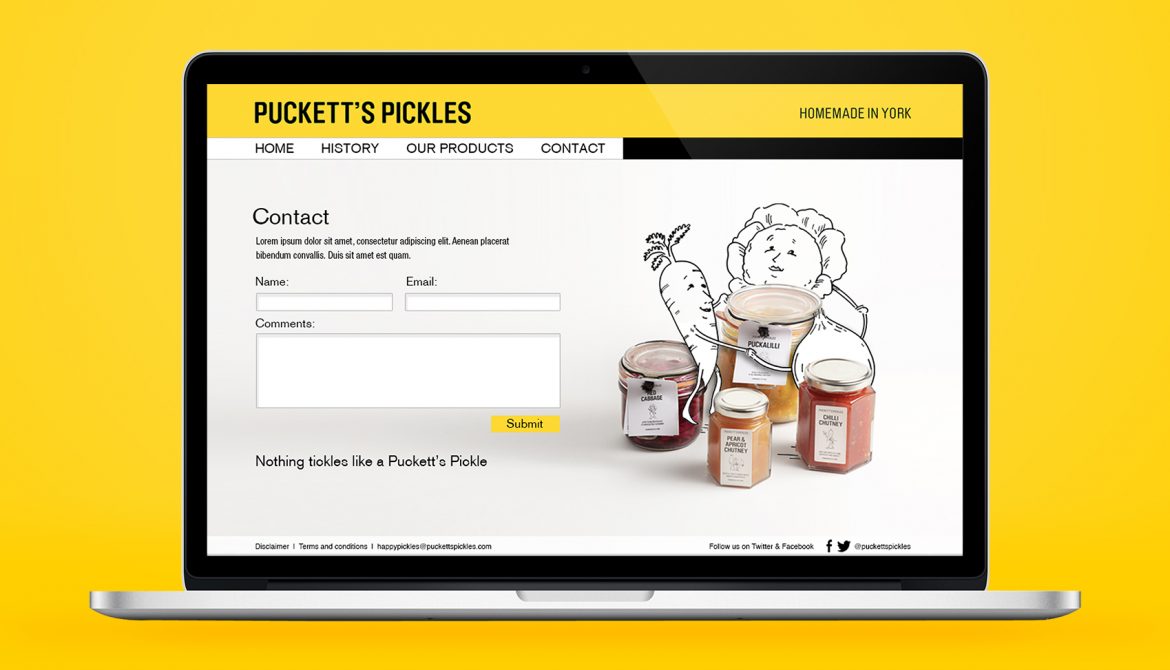 Puckett's pickles - Website