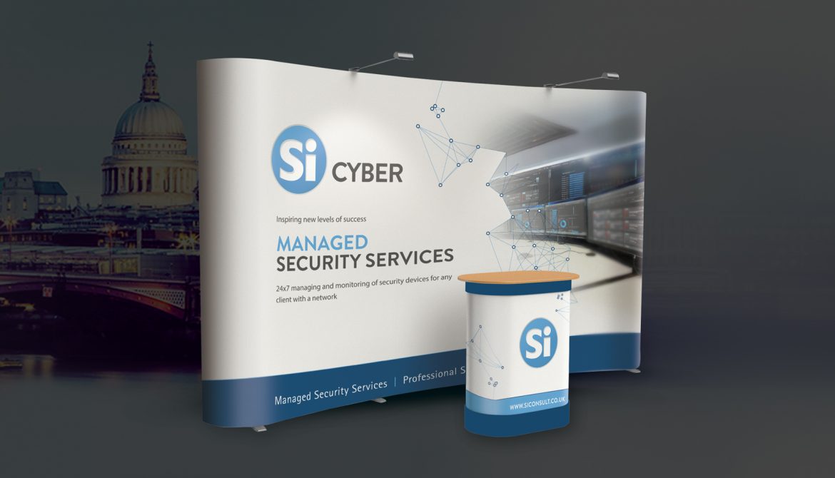 Si Cyber - Event Stand and Backdrop