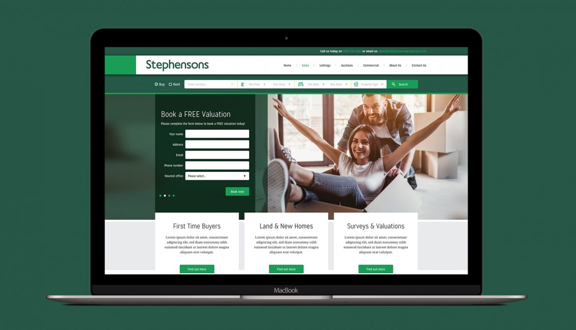 Stephensons - Celebrate with new website