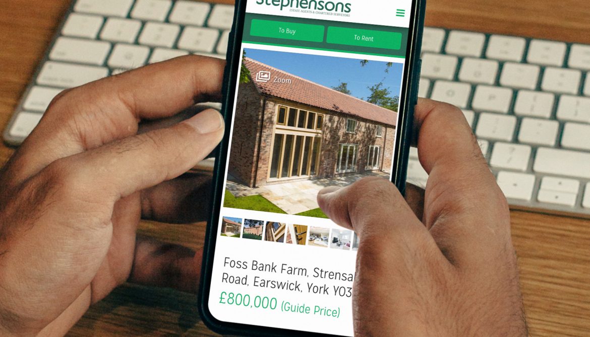 Stephensons - Website on mobile